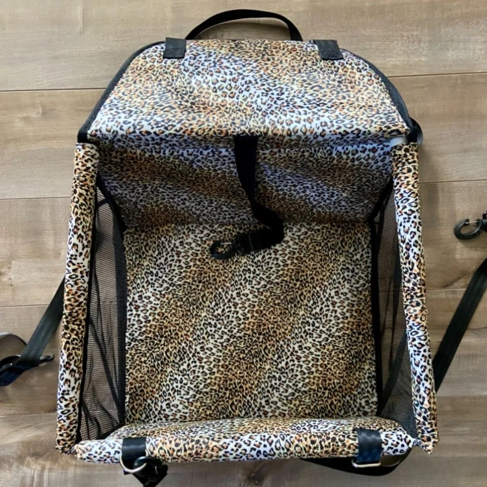 Petbobi Pet Car Booster Seat - Leopard Print